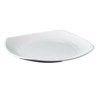 Chargeur de vaisselle de restaurant en gros d'usine servant une plaque de mélamine carrée blanche en vrac de 10 pouces bon marché