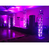 Sistema de Truss de Aluminio Curvo de 290x290mm para DJ, Estructura de Truss para Iluminación de Escenarios, para Bares, Restaurantes, Bodas, Eventos y Fiestas