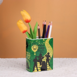 Vaso Moderno in <span class=keywords><strong>Ceramica</strong></span> a Forma di Libro, Decorazioni per Libreria, Vaso Unico per Amanti dei Libri, <span class=keywords><strong>Vasi</strong></span> per Fiori per Arredamento Casa, Piccolo Portaoggetti - Product Image 2