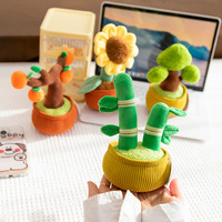 Ours en peluche Cactus dansant Jouet Mascotte Machine à griffes Mini jouets Peluches Jouet créatif pour enfants Cadeau pour amis Tiktok Vente chaude
