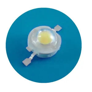 9000K - 10000K cool white led chip 3W with silicon lens for 260 degree reflow soldering reel packing