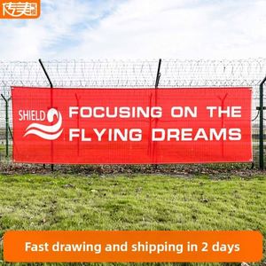 Pancarta Publicitaria de Malla Personalizada, Impresión UV por Inyección de Tinta, Resistente al Viento, Semitransparente, para Uso en Exteriores, Promoción en Shanghái - Product Image 2