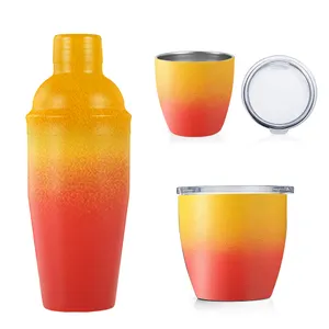 750ml Hot Sale Bar Accessories Double Wall Boston&Cocktail Shaker Bottle
