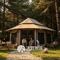 Tente de safari de luxe de 40 m² pour hôtel-resort de glamping et hébergement extérieur