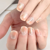 Nouvel Arrivage Autocollants pour Ongles en Gel Semi-Durcis à Finition Brillante, Séchage UV, Impression Offset Épaisse, Étanche pour un Effet Longue Durée