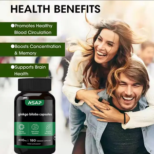 บริการ OEM แบบกำหนดเอง ใบแปะก๊วยเกรดอาหาร ความเข้มข้นสองเท่า 500 มก. ต่อหนึ่งหน่วยบริโภค 60 แคปซูล ผลิตภัณฑ์เสริมความงามสำหรับผู้ใหญ่ - Product Image 2