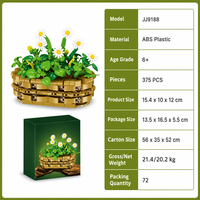 Kit de construction de panier tressé Daisy personnalisé OEM DIY, fleurs artificielles, jouet éducatif, cadeau pour enfants, décoration, vente en gros JJ9188