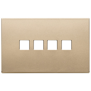 4Mx4 Flat <b>Plate</b> Satin Gold Wall <b>Switch</b> Cover 14.7x9.7cm - Product Image 1