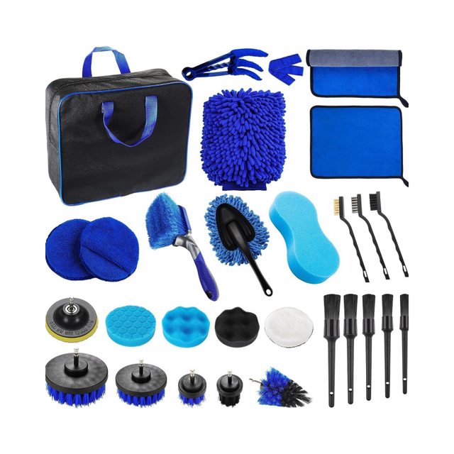 29Pcs Multi-purpose Cleaning Brush Set, Household & Garden Brushes for Indoor, Outdoor, Glass, Carpet & Leather