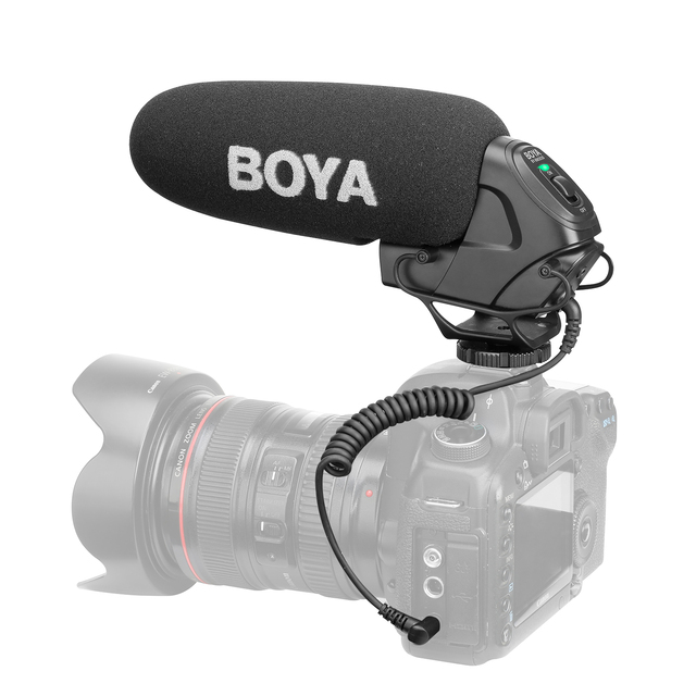 BOYA BY-BM3031 Professional On-Camera Cardioid Video Shotgun Microphone with 3.5mm Input for Universal DSLR Camera Recorder