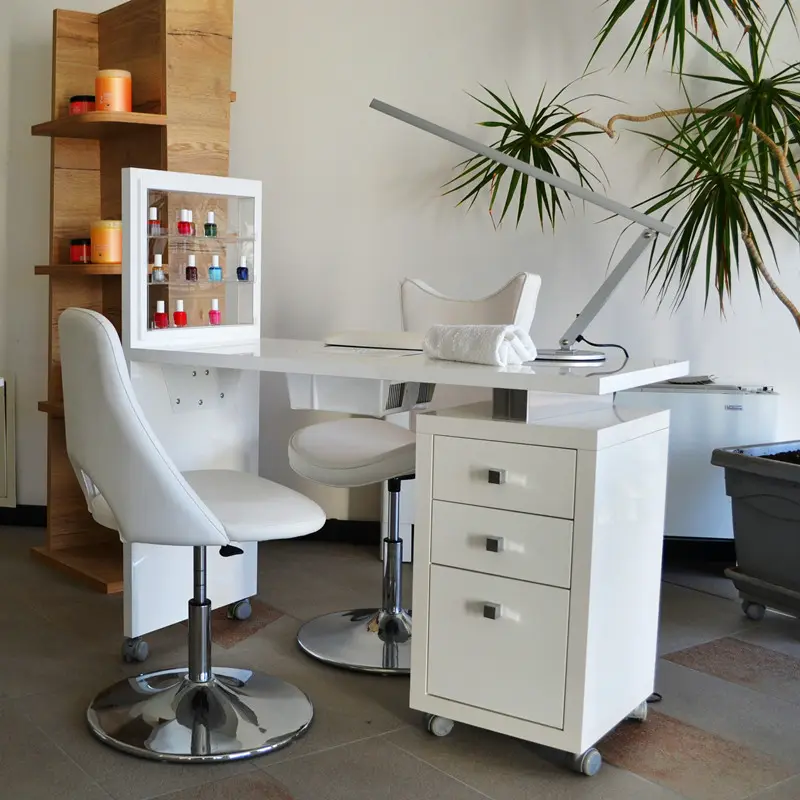 Cheap price nail table and chair manicure desk for salon
