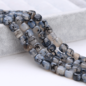 ลูกปัดพลอยสีแดงธรรมชาติสำหรับทำเครื่องประดับ 2211 ทรงเหลี่ยมเจียระไน อาเกตและคาร์เนเลียน ขนาด 8 มม. และความสูง 3 มม. - Product Image 6