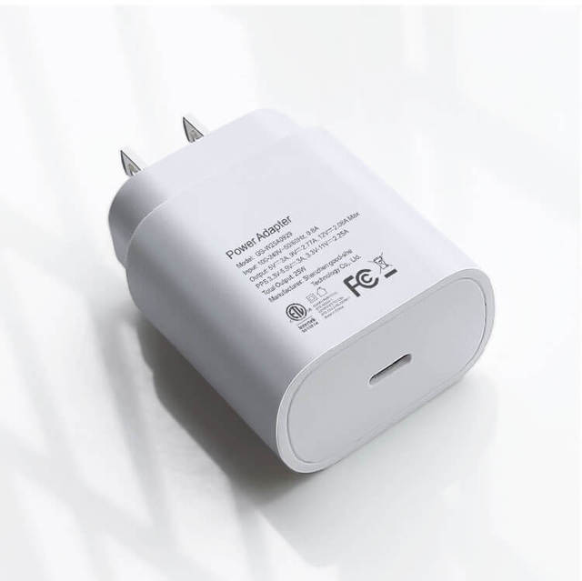 25W Chargeur PD Fast Charger USB-C Adaptor for Samsung S21 Super Fast Charging Xiaomi Huawei