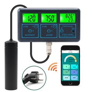 Monitor de Calidad del Agua WiFi 7 en 1 YAGO con Aplicación Tuya, Medidor Digital de PH/ORP/EC/TDS/CF/Temperatura/Humedad Relativa para Acuario, Hidroponía, Piscina - Product Image 1