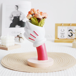 <span class=keywords><strong>Mickey</strong></span> tenant Vase ornement résine porte-stylo écologique créatif Pot de fleur maison à la mode personnalisé résine artisanat - Product Image 4
