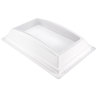Dôme intérieur de lanterneau de camping-car en ABS blanc de 22 po x 14 po avec fenêtre transparente de remplacement anti-UV pour remorques de camping-car et quarts de roue