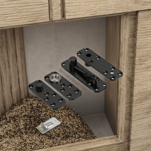 Bisagra pivotante invisible de acero moderna con rotación de 180 grados para puertas ocultas, estanterías y puertas secretas interiores - Product Image 3