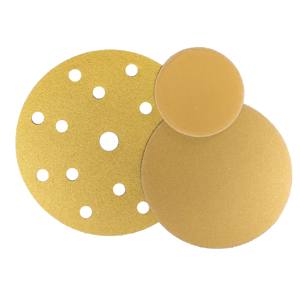 Altın disk kanca & döngü Velcro için 5 inç Premium zımpara disk ahşap Metal çelik için 125mm sertlik orta parlatıcı disk - Product Image 4