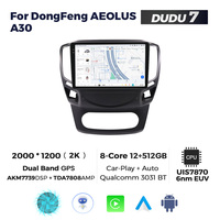 DUDUAUTO pour DongFeng AEOLUS A30 avec écran de navigation Android, Bluetooth et Carplay