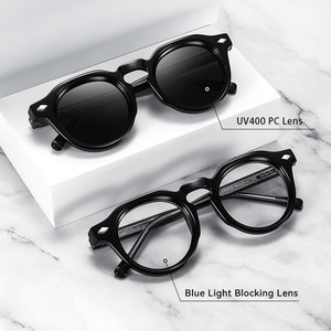 Lunettes de soleil personnalisées de haute qualité avec logo, lunettes de soleil rondes de luxe <span class=keywords><strong>Madoka</strong></span> pour hommes et femmes avec protection UV400 - Product Image 2