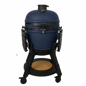 Auplex AU-23S Parrilla Kamado de Cerámica de 23 Pulgadas, Ahumador y Barbacoa Portátil de Carbón con Funciones de <span class=keywords><strong>Asador</strong></span> y Pizza para Uso en Exteriores - Product Image 1