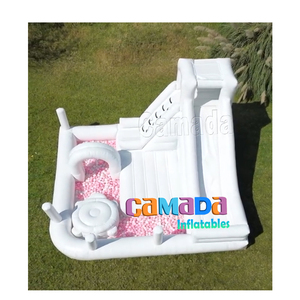 Terrain de jeu intérieur Pastel personnalisé Offre Spéciale château gonflable ensemble de jeu doux pour les tout-petits Offre Spéciale château gonflable personnalisé - Product Image 1