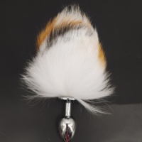 Blanco Rosa Fox Tail mujeres erótico regalo Sexy erótico Cosplay juegos aleación de aluminio Anal Plug culo juguete Cosplay juegos sexo Anal Juguetes