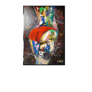 Tùy Chỉnh In Sexy Khỏa Thân Nữ Mông Graffiti <span class=keywords><strong>Canvas</strong></span> Sơn Trừu Tượng Chân Dung Tường Nghệ Thuật Áp phích Cho Phòng Ngủ Trang Trí Dầu - Product Image 4
