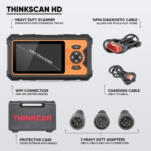 ThinkCar ThinkScan HD - Escáner OBD de Servicio Pesado de 5 Pulgadas, Lector de Códigos de Todos los Sistemas, Herramienta de Escaneo para Camiones de 24V para Regeneración de DPF - Product Image 5