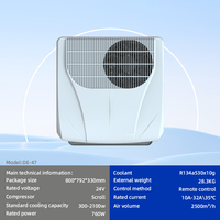 Mini climatiseur de stationnement sur le toit à double rotor DC 24V 2100W de capacité de refroidissement pour camions, camionnettes et véhicules récréatifs