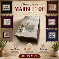 Lavabo mural carré en marbre blanc de Toscane italienne, cannelé et poli, pour salle de bain de villa ou d'hôtel