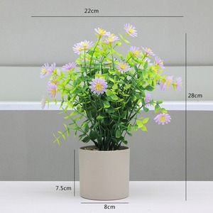 Ornements de plantes en pot artificielles pour la <span class=keywords><strong>d</strong></span>écoration de la maison Fleurs <span class=keywords><strong>d</strong></span>'<span class=keywords><strong>eucalyptus</strong></span> <span class=keywords><strong>D</strong></span>écoration de table de salon Plantes en pot en plastique - Product Image 6