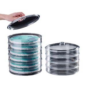 Caja transparente para almacenamiento de té Pu Erh, contenedor redondo sellado a prueba de humedad para almacenamiento de pastel de té de 357g - Product Image 5