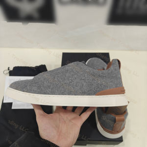 Zapatos Casuales de Cuero de Diseño Italiano Original de Lujo, Cómodos y Versátiles, Zapatos Deportivos Casuales para Hombre, Zapatos de Skateboard - Product Image 5