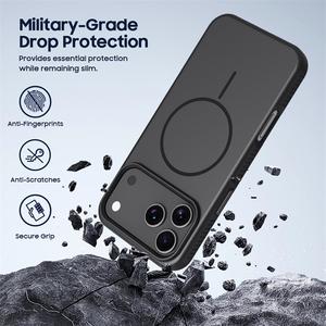 Custodia Magnetica di Alta Qualità Effetto Pelle per <span class=keywords><strong>iPhone</strong></span> 17 <span class=keywords><strong>Pro</strong></span> Max <span class=keywords><strong>Cover</strong></span> Posteriore Rigida in PC Opaco per <span class=keywords><strong>iPhone</strong></span> 17 16 15 14 13 <span class=keywords><strong>12</strong></span> - Product Image 5