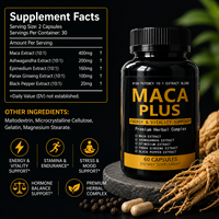 Capsules de complexe vitalité Maca Oyster OEM prêtes à être expédiées, capsules Maca Plus, soutien énergétique et d'endurance pour hommes, complément pour adultes