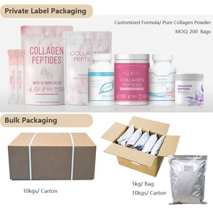Pin credit Großhandel <span class=keywords><strong>Bulk</strong></span> Healthcare Supplement OEM Meeresfisch Kollagen Peptide Pulver
