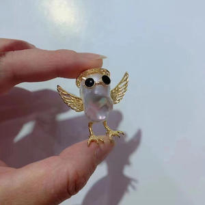 Dije de Plata S925 con Diseño de Pájaro Barroco para DIY, con Cuentas Redondas de 10-15 mm, Bandeja de Accesorios 30753, Perlas de Accesorios, Dijes de Accesorios - Product Image 2