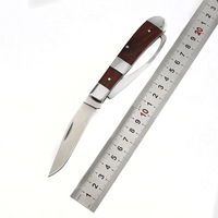 Couteau de greffage en acier 3Cr13 avec manche en bois, couteau de jardinage, tactique, EDC, chasse, poche, camping, OEM personnalisable
