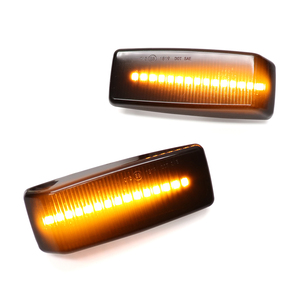 2pcs Led pour <span class=keywords><strong>Mercedes</strong></span> Benz C E S Sl Classe W201 190W202 <span class=keywords><strong>W124</strong></span> W140 Dynamic Side Marker Lamp Sequential Turn Signal Indicator Light - Product Image 1