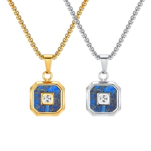 Pendentifs géométriques carrés vierges polis à haute brillance, non-ternissables, pour la vente en gros de bijoux et cadeaux - Product Image 5