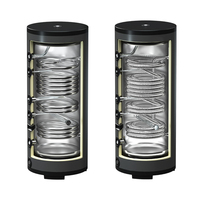 Chauffe-eau électrique mural personnalisé 100L en acier inoxydable noir, haute efficacité, avec réservoir de stockage d'eau chaude domestique, garantie 5 ans