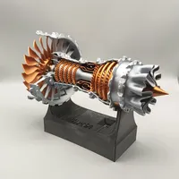 Mini moteur de ventilateur Turbo assembler modèle de moteur d'avion bricolage faire expérience scientifique électrique jouet affichage cadeau en Stock