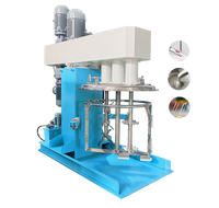 Chine Polyc automatique hydraulique trois arbres peinture mélangeur Machine mur mastic dissolvant pour colle adhésive Silicone mastic