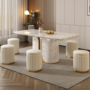 Tabouret de coiffeuse <span class=keywords><strong>scandinave</strong></span> moderne chaise accessible luxe pour filles table de maquillage décontractée pour chambre ou salon - Product Image 2