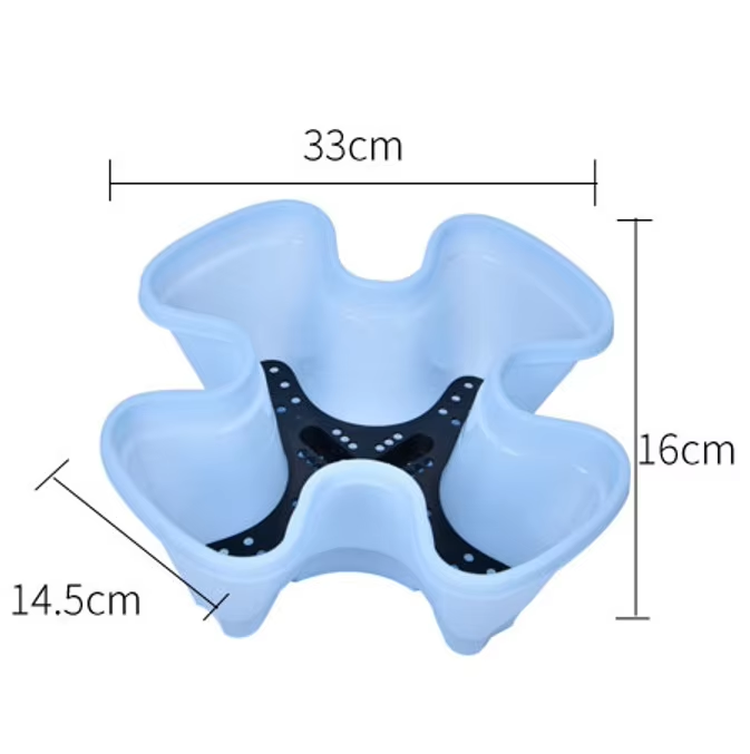 Lavabo de cuatro pétalos [azul]