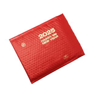 Enveloppe à bulles rouge compostable et biodégradable, sac d'expédition personnalisé, emballage postal imprimé sur mesure - Product Image 6