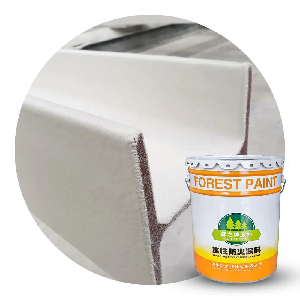 Fireproof spray paint colors for indoor steel structure flame retardant lacquer paint fire protection paint for steel
