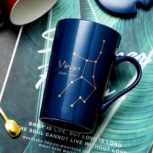 Çin zarif toptan tedarikçisi kişiselleştirilmiş özelleştirme Logo Modern hediye seramik kahve kupa kaşıklı fincan