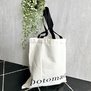 Wholesale Custom Logo Printed Eco Recyclable Reusable Plain Blank Calico Organic Cotton Canvas <b>Shopping</b> <b>Tote</b> <b>Bag</b> - Product Image 1